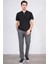 3872 Erkek Polo Yaka 30/1 Penye Pike T-Shirt Siyah 2