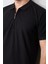 3872 Erkek Polo Yaka 30/1 Penye Pike T-Shirt Siyah 3
