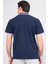 3945 Erkek Polo Yaka Penye Pike T-Shirt Lacivert 4