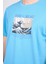 Çetinkaya Chester Polo 4202 Unisex Bisiklet Yaka Pamuk Lisans T-Shirt Nigara Mavi 3