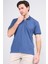 3872 Erkek Polo Yaka 30/1 Penye Pike T-Shirt Koyu Indigo 1