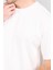 Çetinkaya Mentality 3893 Bisiklet Yaka 30/2 Süprem Loose Fit T-Shirt Krem 3