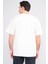 Çetinkaya Mentality 3893 Bisiklet Yaka 30/2 Süprem Loose Fit T-Shirt Krem 4