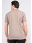 3803 Erkek Fermuarlı Polo Yaka T-Shirt Vizon 4
