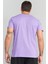 Çetinkaya Mentality 2772V -S V Yaka Basic T-Shirt Kirli Lila 4