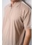 3768 Erkek Polo Yaka Pike T-Shirt Camel 3