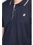 3769 Erkek Polo Yaka Pike T-Shirt Lacivert 3