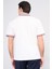 3951 Erkek Polo Yaka Penye Pike T-Shirt Beyaz 4