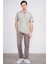 3918 Erkek Polo Yaka Cepli T-Shirt Açık Haki 2