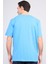 Çetinkaya Chester Polo 3866 Bisiklet Yaka 30/1 Penye Regular Baskılı T-Shirt Mavi 4
