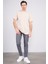Çetinkaya Mentality 3971 Bisiklet Yaka 16/1 Süprem Regular Cepli T-Shirt Vizon 2