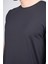 4045 Erkek Bisiklet Yaka Baskılı Regular Polyamid T-Shirt Siyah 3