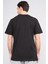 Çetinkaya Mentality 3730 Bisiklet Yaka 30/1 Penye Regular Baskılı T-Shirt Siyah 4