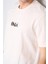 Çetinkaya Chester Polo 3900 Erkek Bisiklet Yaka Pamuk Baskılı Comfort T-Shirt Krem 3