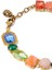 Mixed Gem Bileklik, Renkli Taşlı ve Altın Zincirli 2