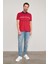 3950 Erkek Polo Yaka 30/1 Örme T-Shirt Kırmızı 2