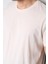 Çetinkaya Mentality 2772B Bisiklet Yaka Süprem Slim Fit Koyu Krem T-Shirt 3