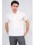 3797 Erkek Polo Yaka 30/1 Pike T-Shirt Krem 1