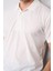 3797 Erkek Polo Yaka 30/1 Pike T-Shirt Krem 3