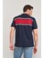 4110 Erkek Polo Yaka 30/1 Ringelli Pike T-Shirt Lacivert 4
