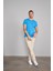 2772 Erkek Büyük Beden Bisiklet Yaka T-Shirt Kobalt 2