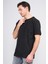 Çetinkaya Mentality 3880 Bisiklet Yaka 16/1 Süprem Regular T-Shirt Siyah 1