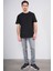 Çetinkaya Mentality 3880 Bisiklet Yaka 16/1 Süprem Regular T-Shirt Siyah 2