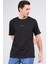 Çetinkaya Mentality 3720 Bisiklet Yaka 30/1 Penye Regular Baskılı T-Shirt Siyah 1