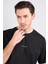 Çetinkaya Mentality 3720 Bisiklet Yaka 30/1 Penye Regular Baskılı T-Shirt Siyah 3