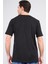 Çetinkaya Mentality 3720 Bisiklet Yaka 30/1 Penye Regular Baskılı T-Shirt Siyah 4
