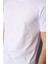 4040 Erkek Bisiklet Yaka Baskılı Regular T-Shirt Beyaz 3
