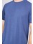 Çetinkaya Mentality 3391 Erkek Bisiklet Yaka Regular Ottoman T-Shirt Indigo 3