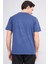 Çetinkaya Mentality 3391 Erkek Bisiklet Yaka Regular Ottoman T-Shirt Indigo 4