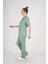Aylu Model Soft Likra Çağla Yeşili Doktor Hemşire Hastane Scrubs Üniforma Takımı 2