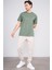 Çetinkaya Mentality 3391 Erkek Bisiklet Yaka Regular Ottoman T-Shirt Haki 2