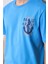Çetinkaya Chester Polo 3859 Bisiklet Yaka 30/1 Penye Regular Baskılı T-Shirt Mavi 3