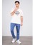 Çetinkaya Mentality 3807 Bisiklet Yaka 30/1 Penye Regular Baskılı T-Shirt Koyu Krem 2
