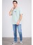Çetinkaya Chester Polo 3900 Erkek Bisiklet Yaka Pamuk Baskılı Comfort T-Shirt Çağla 2