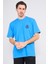 Çetinkaya Chester Polo 3833 Bisiklet Yaka 30/1 Penye Comfort Baskılı T-Shirt Cobalt 1