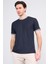 3792 Erkek Bisiklet Yaka 30/1 Pike T-Shirt Lacivert 1