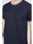 3792 Erkek Bisiklet Yaka 30/1 Pike T-Shirt Lacivert 3