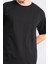 Çetinkaya Mentality 3892 Bisiklet Yaka 30/2 Süprem Loose Fit T-Shirt Siyah 3