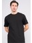 Çetinkaya Mentality 3414 Bisiklet Yaka Petek Örme Regular Cepli T-Shirt Siyah 1