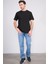 Çetinkaya Mentality 3414 Bisiklet Yaka Petek Örme Regular Cepli T-Shirt Siyah 2
