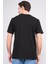 Çetinkaya Mentality 3414 Bisiklet Yaka Petek Örme Regular Cepli T-Shirt Siyah 4