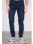 6443 Erkek Proton Slim Fit Kot Pantolon Koyu Mavi 2