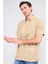 Çetinkaya Mentality 4230 Erkek Polo Yaka Jakarlı Interlok Regular T-Shirt Bej 1