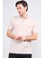 3774 Erkek Polo Yaka Baklava Desen T-Shirt Koyu Bej-Açık Bej 1