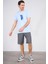 Çetinkaya Chester Polo 3861 Bisiklet Yaka 30/1 Penye Slimfit Baskılı T-Shirt Mavi 2