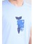 Çetinkaya Chester Polo 3861 Bisiklet Yaka 30/1 Penye Slimfit Baskılı T-Shirt Mavi 3